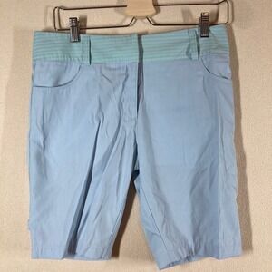 H5G Women's Bamboo Blend Shorts Sz 6 Light Blue Golf Outdoor Casual Preppy